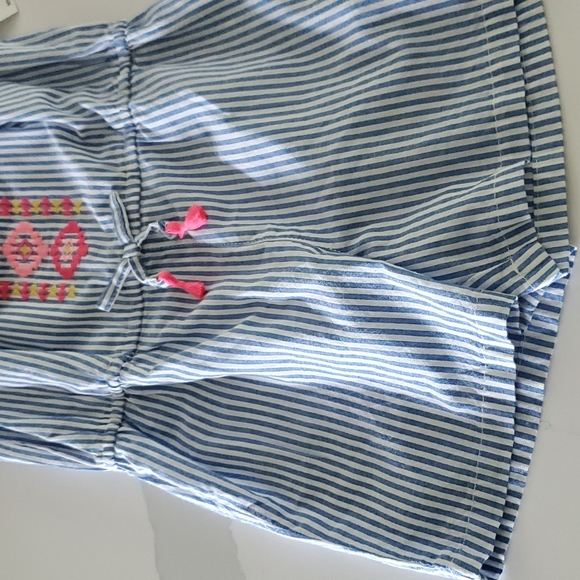 OshKosh B'gosh Romper Blue White Embroidery NWT 4T - Picture 5 of 7